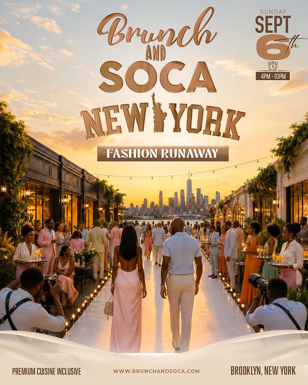 Brunch & Soca New York Fashion Runway flyer