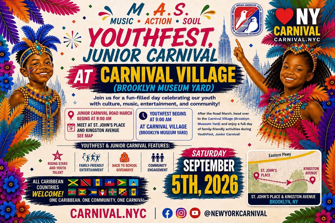 YouthFest and Junior Carnival 2026 flyer