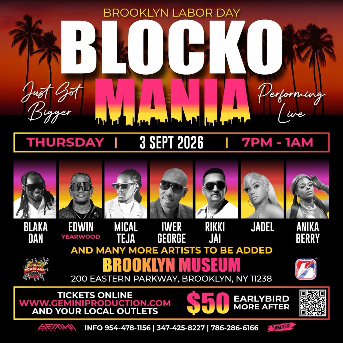 Blocko Mania 2026 flyer